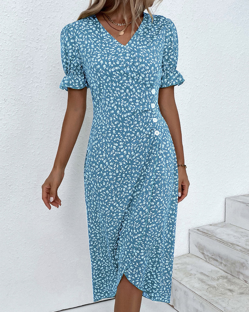 GISELLE - VESTIDO CRUADO FLORAL