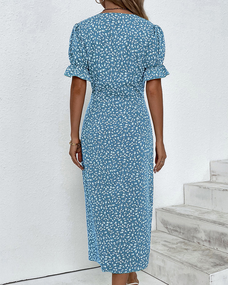 GISELLE - VESTIDO CRUADO FLORAL