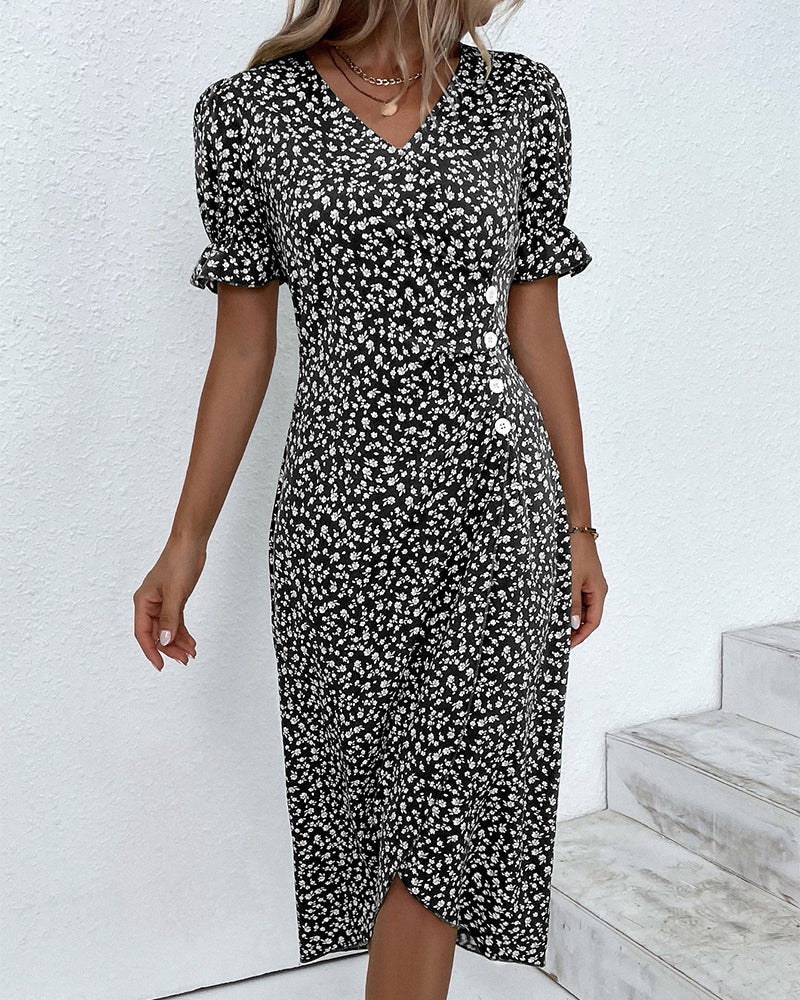 GISELLE - VESTIDO CRUADO FLORAL