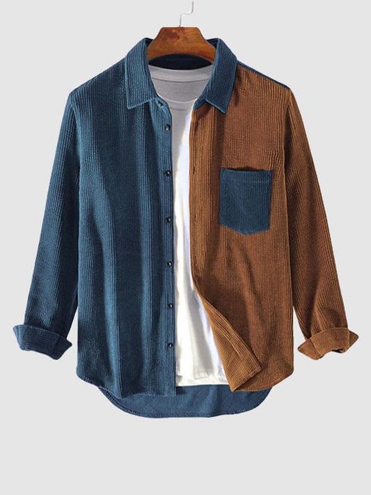 JULIO - CAMISA BICOLOR VINTAGE MODERNA