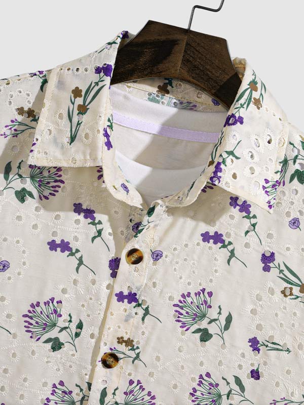 MORENO - CAMISA FLORAL CALADA