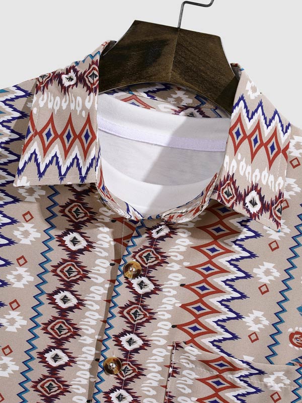 MAYA - CAMISA ESTAMPADA ÉTNICA