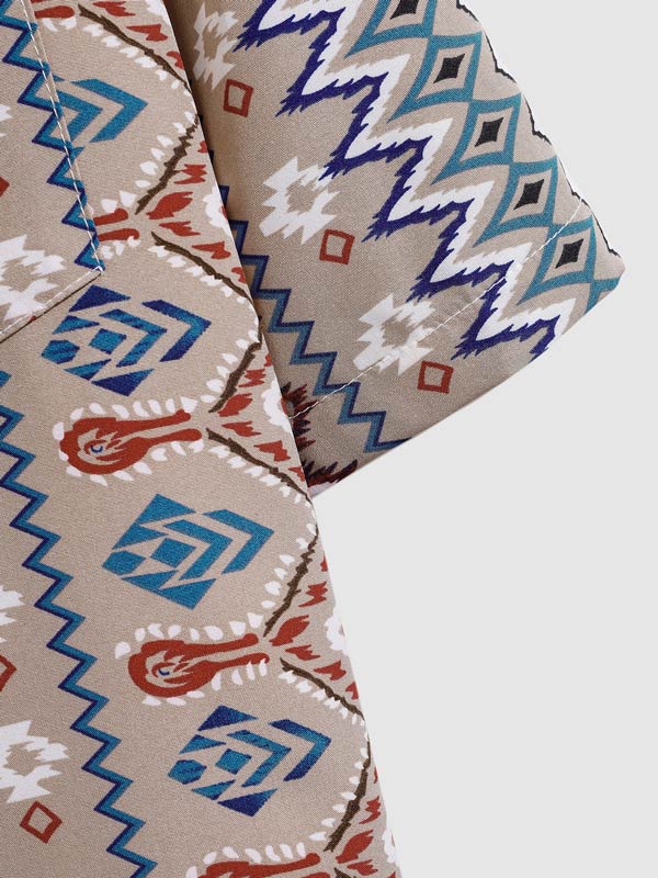 MAYA - CAMISA ESTAMPADA ÉTNICA