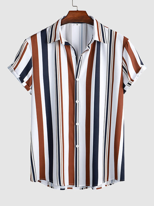 NAMBIA - CAMISA DE RAYAS MULTICOLOR