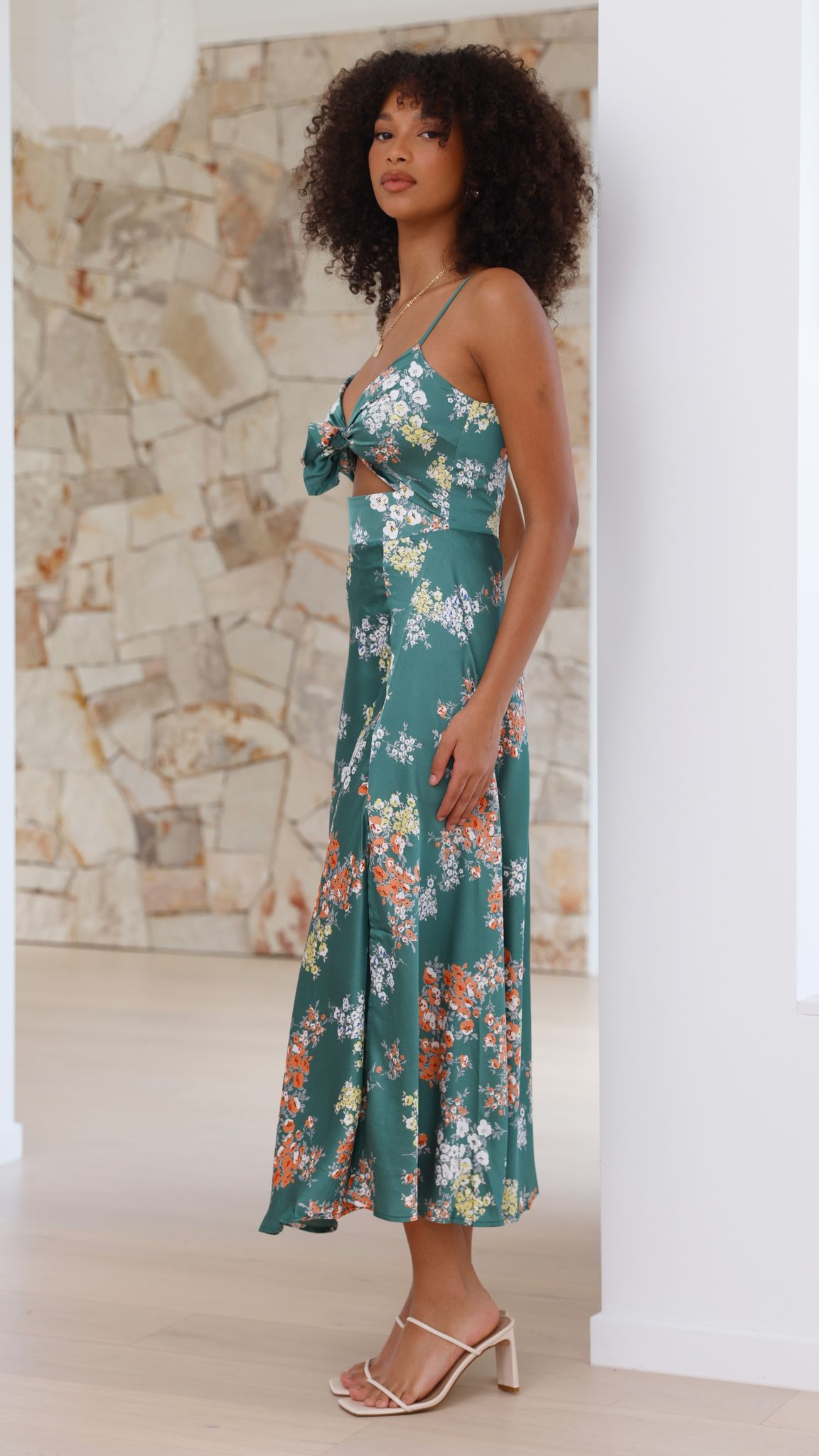 BELICE | VESTIDO ROMÁNTICO MIDI FLORAL