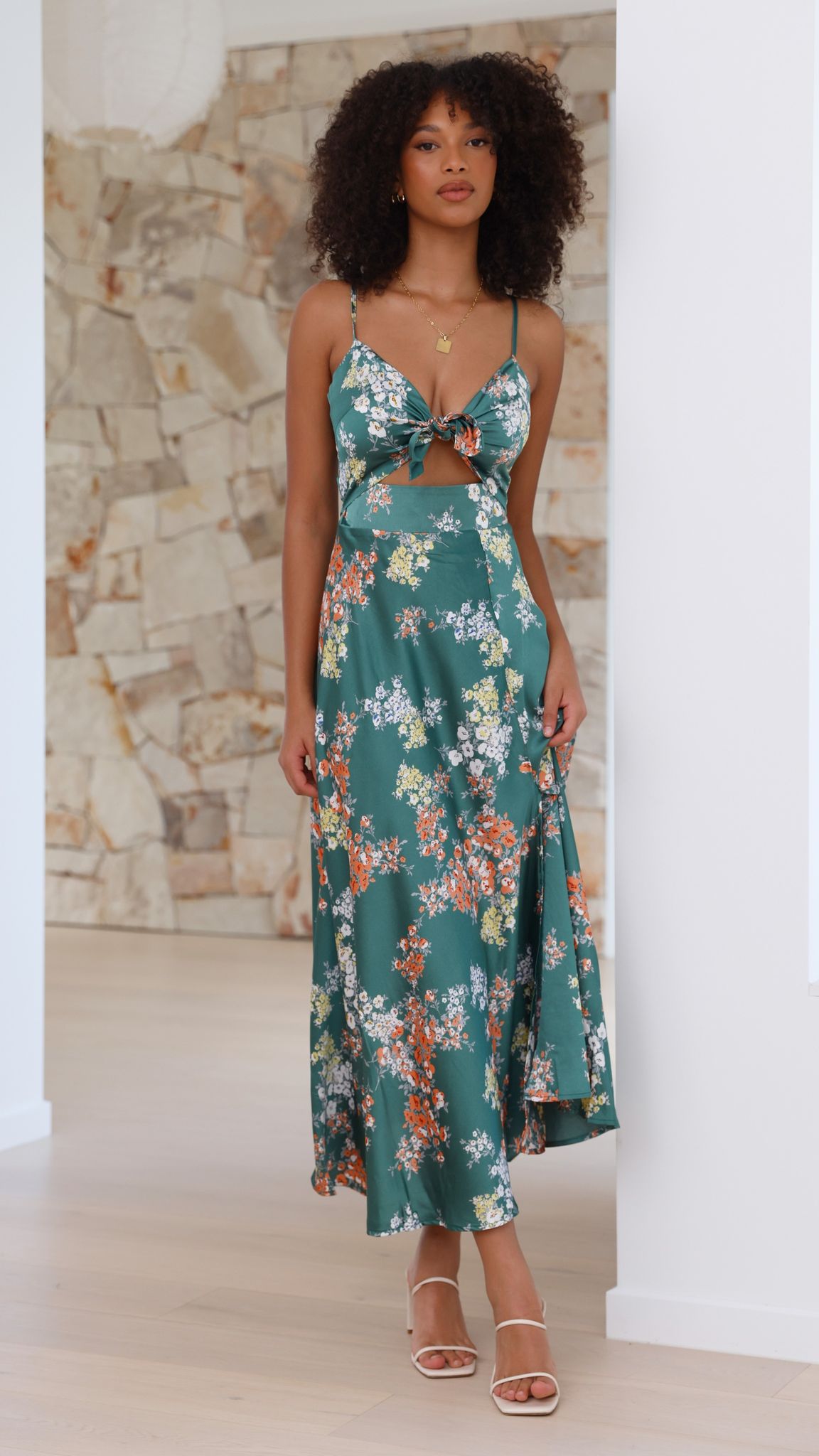 BELICE | VESTIDO ROMÁNTICO MIDI FLORAL