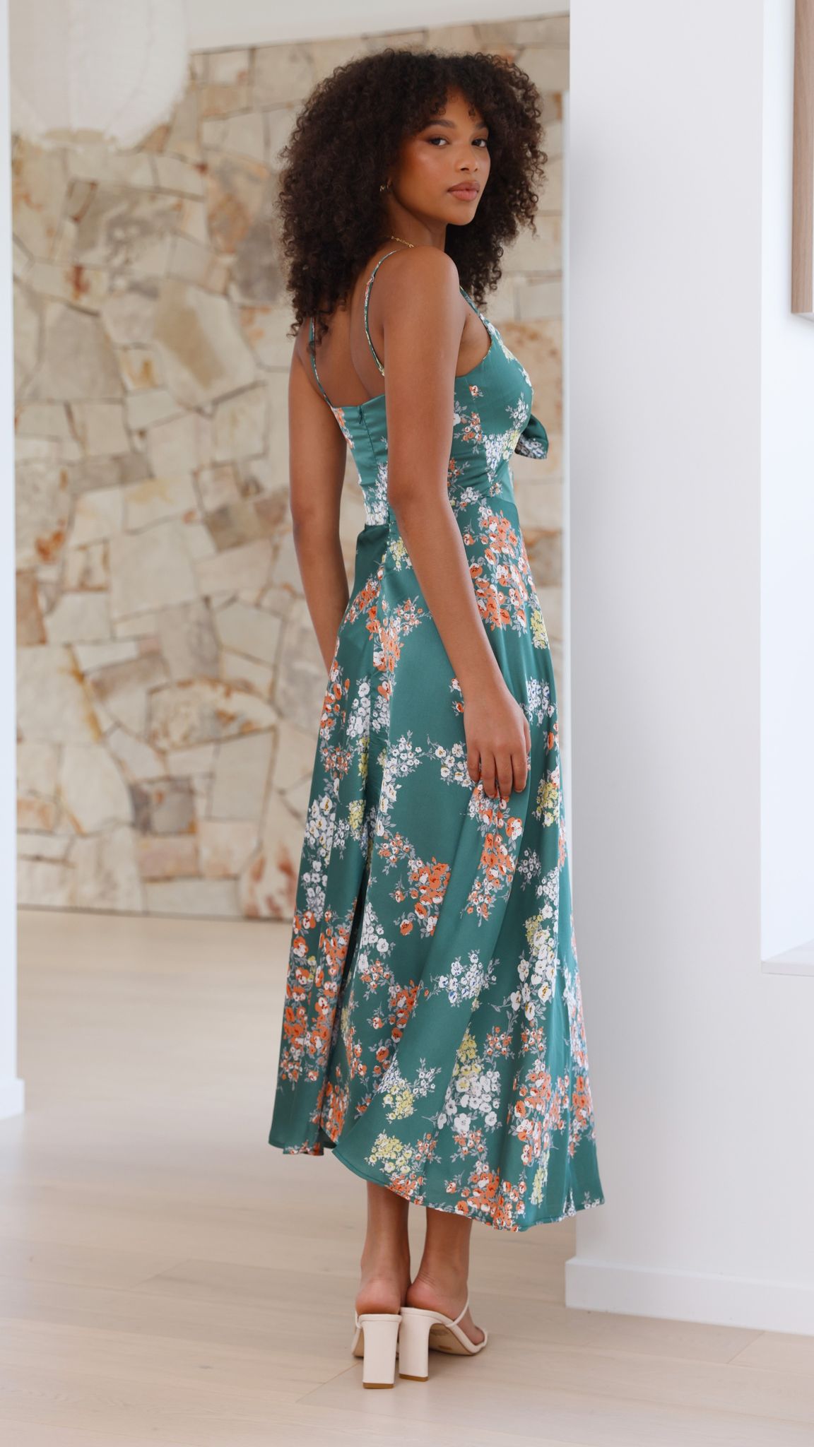 BELICE | VESTIDO ROMÁNTICO MIDI FLORAL