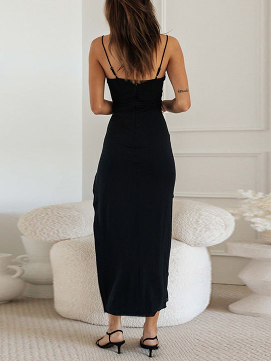ELA - VESTIDO MIDO PLISADO VERANIEGO