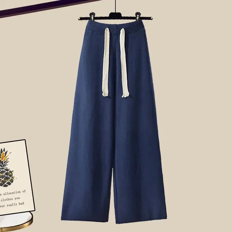 SALMA - SWEATER AND WIDE-LEG PANTS SET