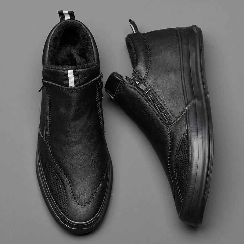 ANTON - LEATHER SHOES WITH WARM LINING