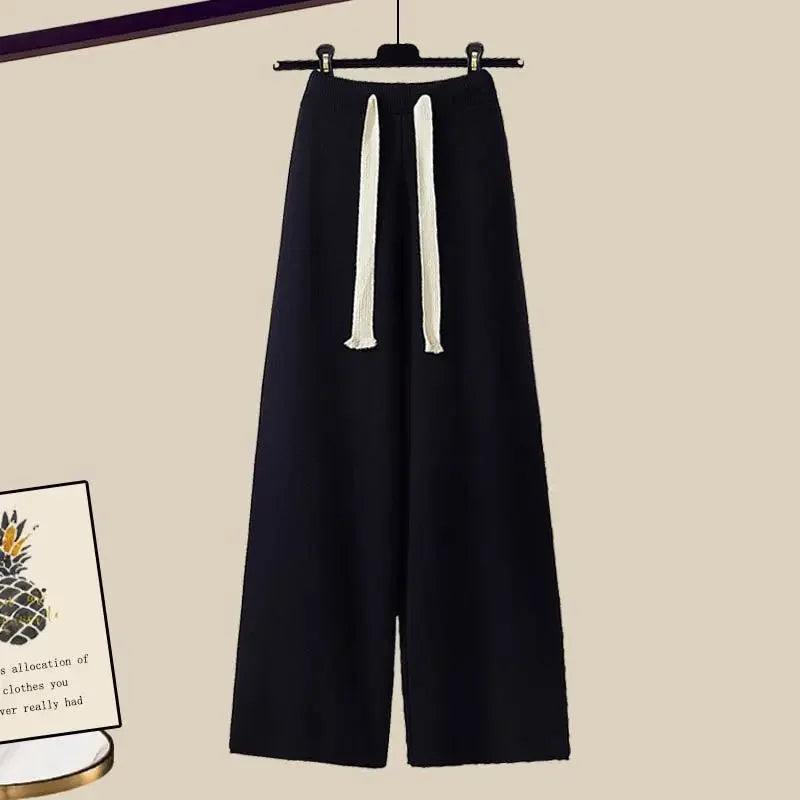 SALMA - SWEATER AND WIDE-LEG PANTS SET