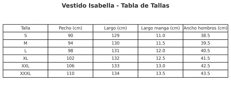 ISABELLA - VESTIDO TOP VENTAS CÓMODO ELEGANTE Y ATEMPORAL