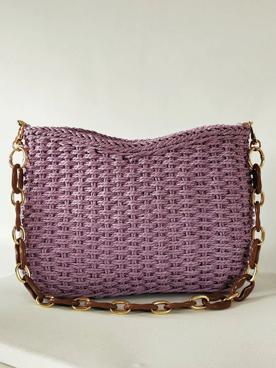 BOLSO VERANIEGO DE RAFIA CON CADENA - EDICIÓN LIMITADA