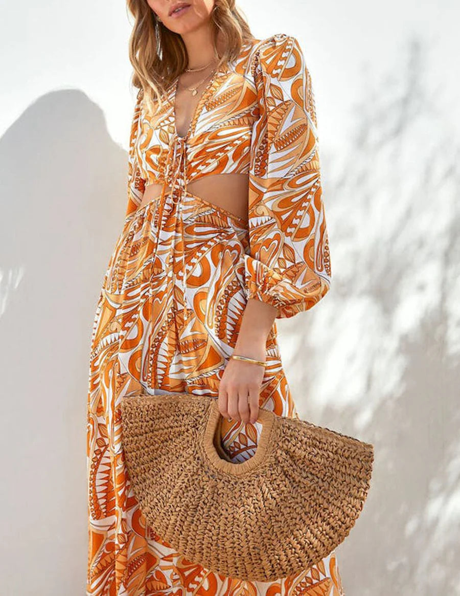 BOLSO SEMICIRCULAR DE RAFIA NATURAL – ELEGANCIA ARTESANAL PARA EL VERANO