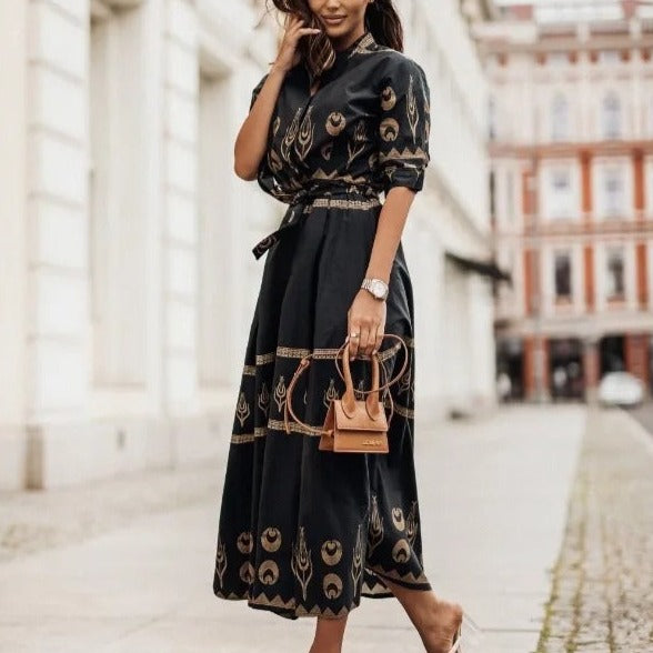 ROME - ULTIMA DRESS WITH UNIQUE PRINT