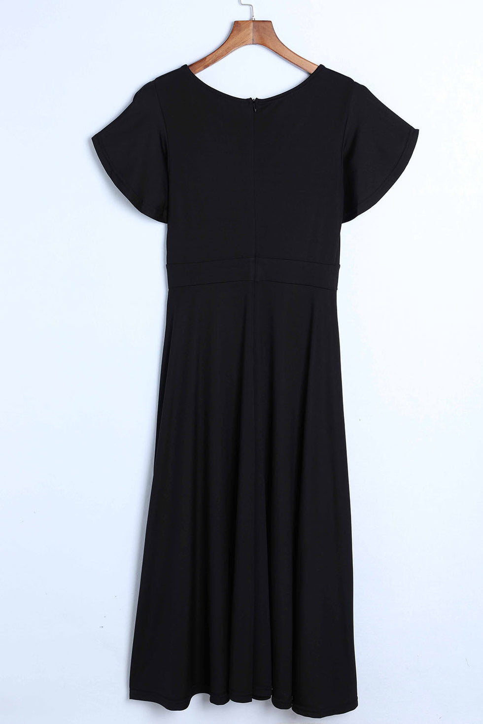 SWITZERLAND - WRAP DRESS WITH RUFFLED SLEEVES