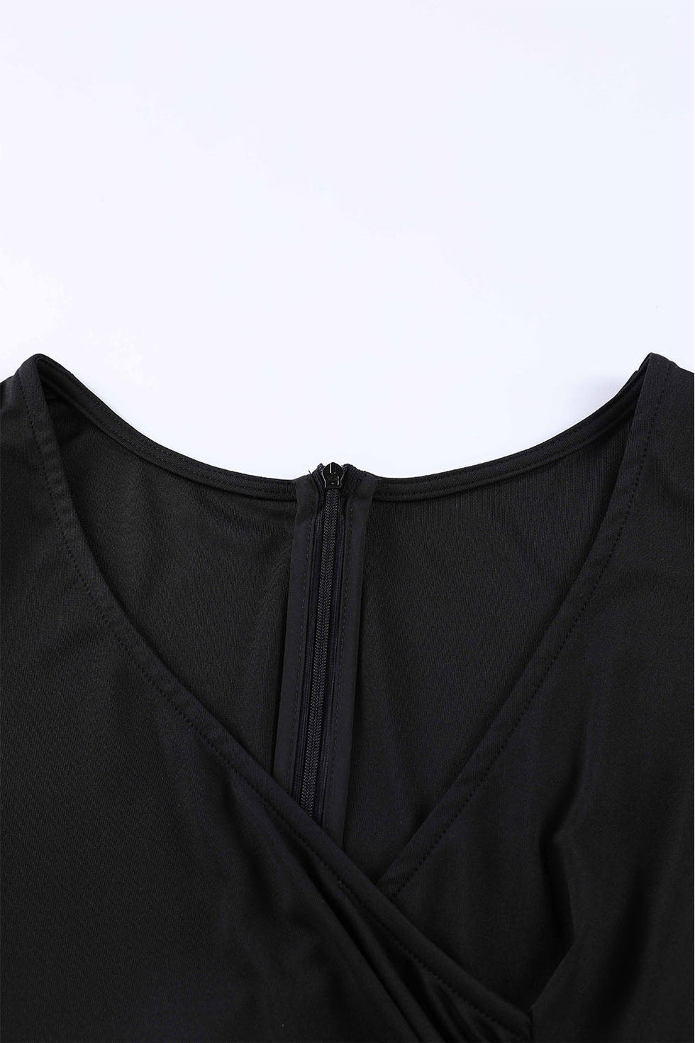 SWITZERLAND - WRAP DRESS WITH RUFFLED SLEEVES