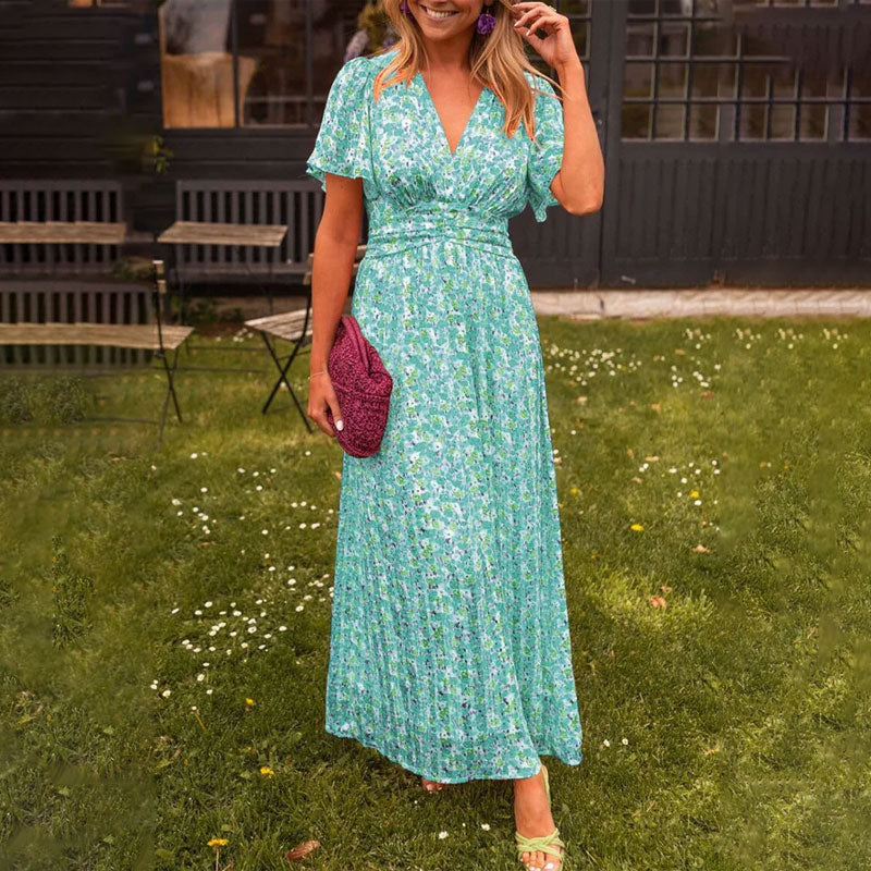 SIRENA - VESTIDO PRIMAVERAL CON ESCOTE EN V
