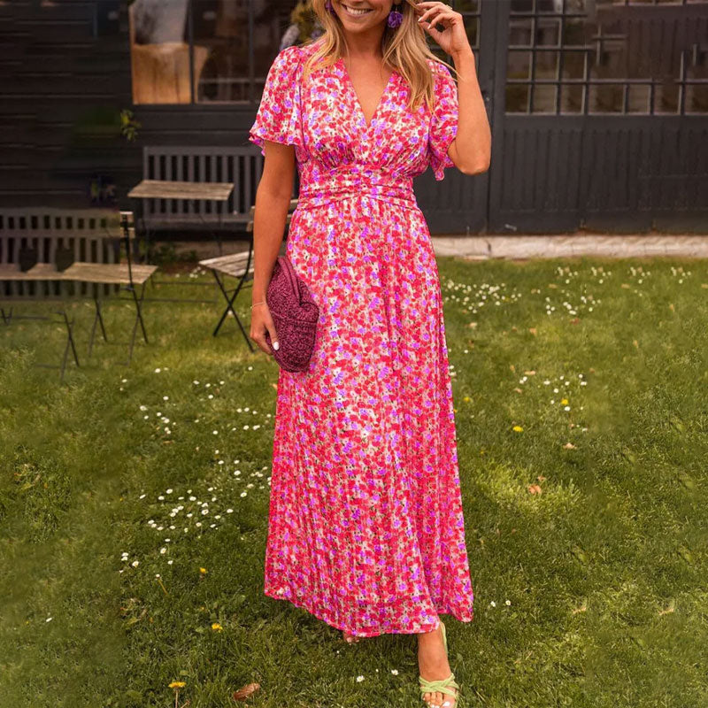 SIRENA - VESTIDO PRIMAVERAL CON ESCOTE EN V