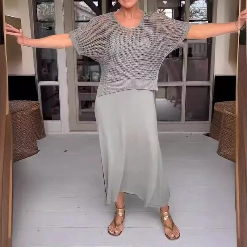 Amanda - Elegante completo due pezzi casual