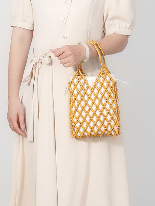 SILVANA - BOLSO DE MADERA VERANIEGO EDICIÓN LIMITADA