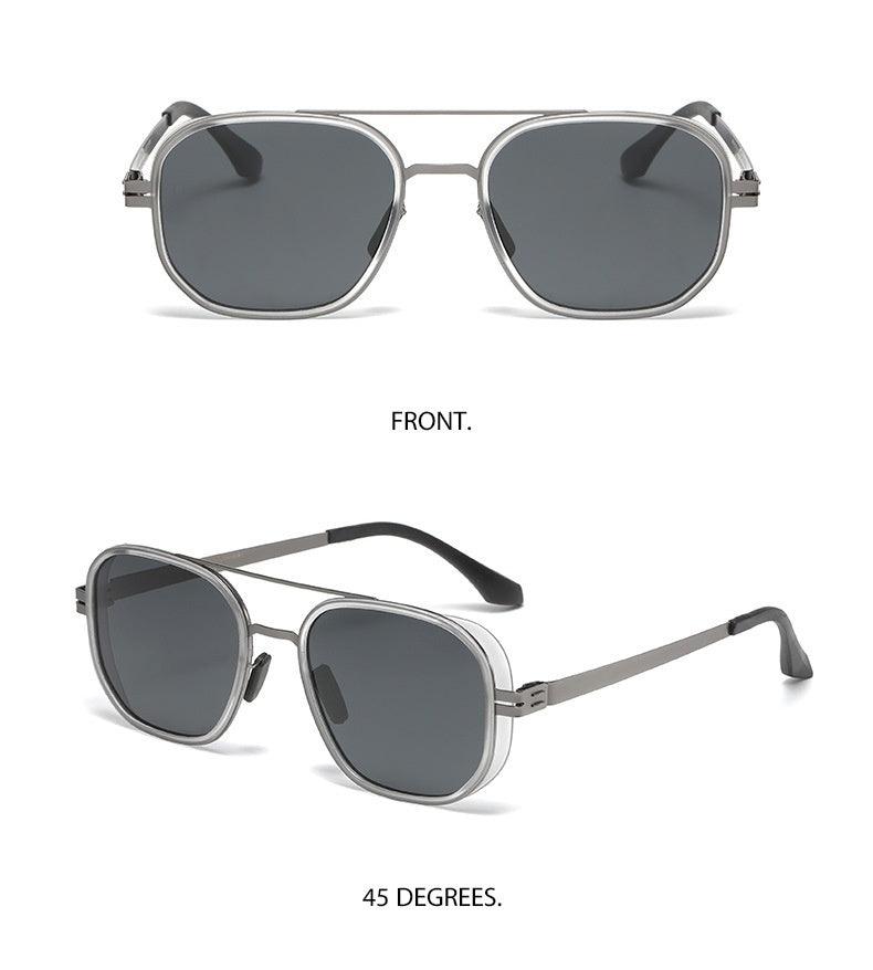 Metal polarized UV protection sunglasses