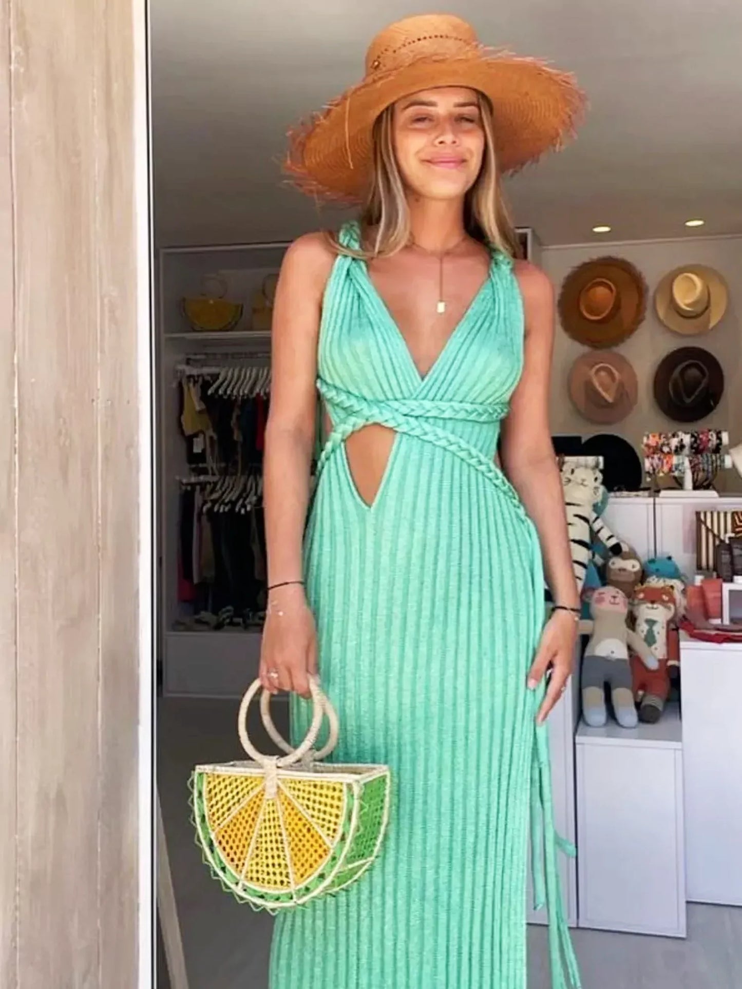 SÉNECA - VESTIDO MAXI ELEGANTE Y SOFISTICADO