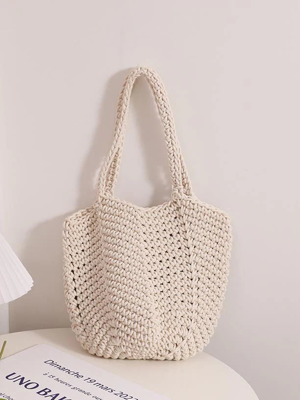 BOLSO TRENZADO DE ALGODÓN