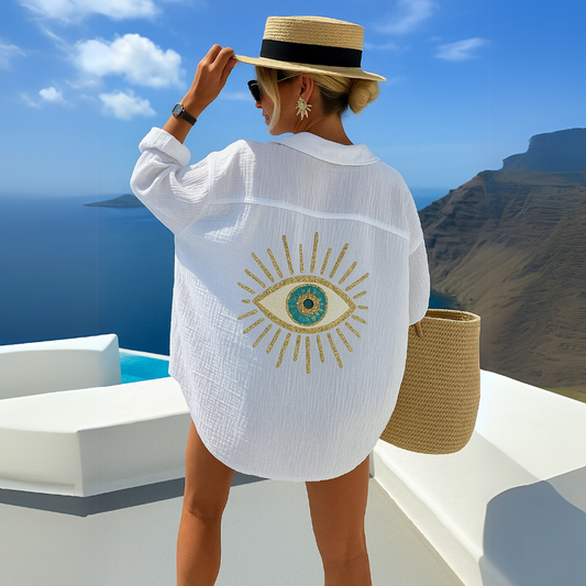 SOL -BLUSA INFORMAL CON ESTAMPADO EXCLUSIVO