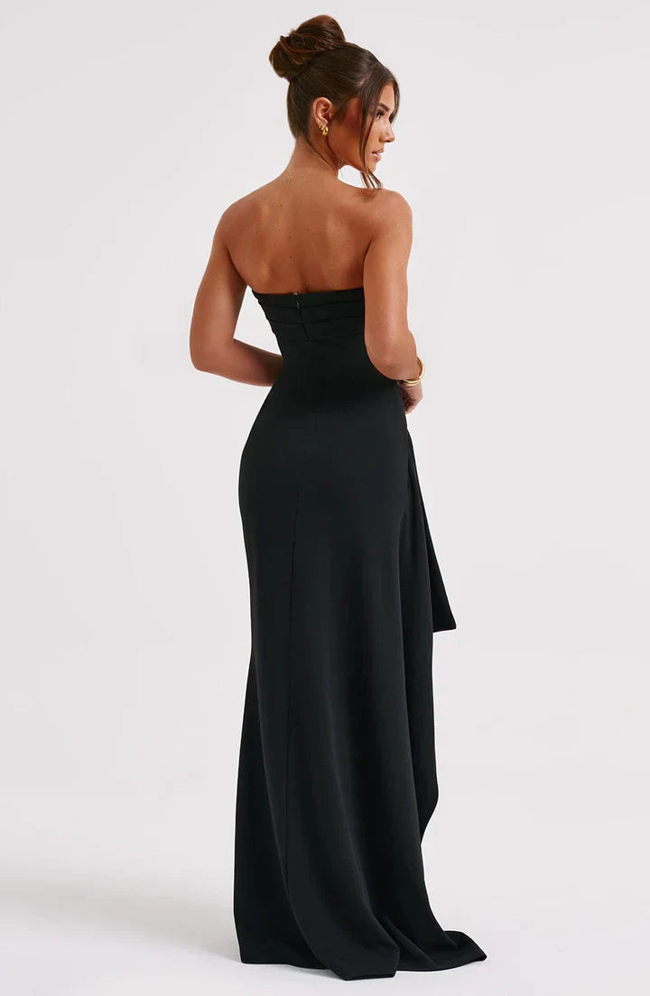 BETINA - VESTIDO LARGO SIN HOMBROS