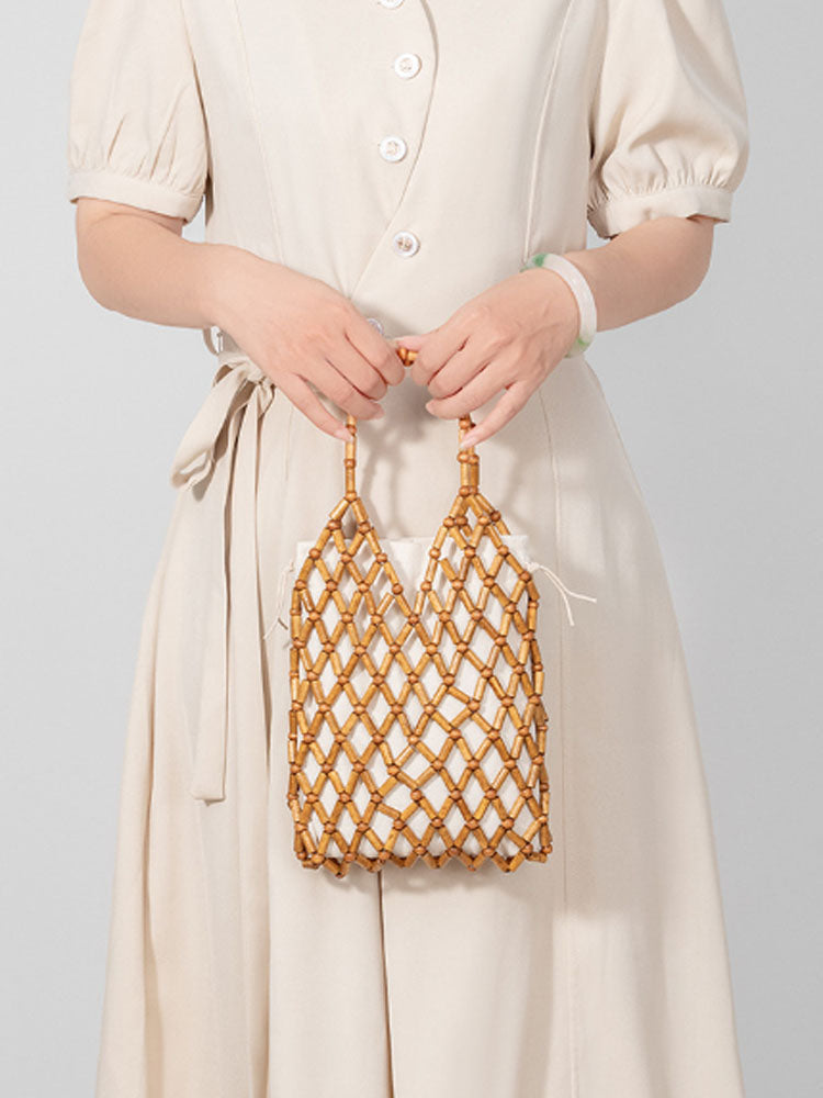 SILVANA - BOLSO DE MADERA VERANIEGO EDICIÓN LIMITADA