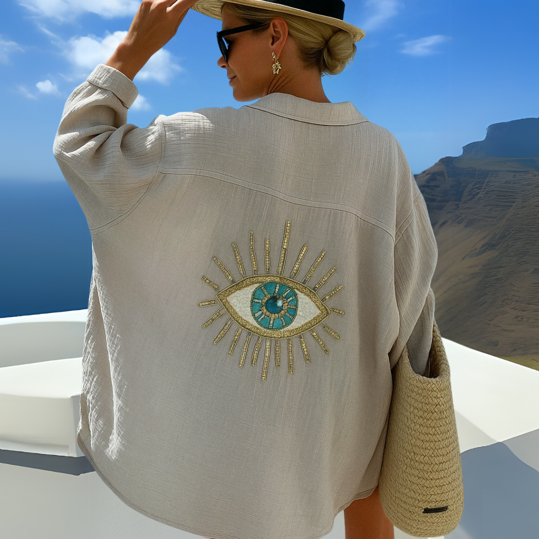 SOL -BLUSA INFORMAL CON ESTAMPADO EXCLUSIVO