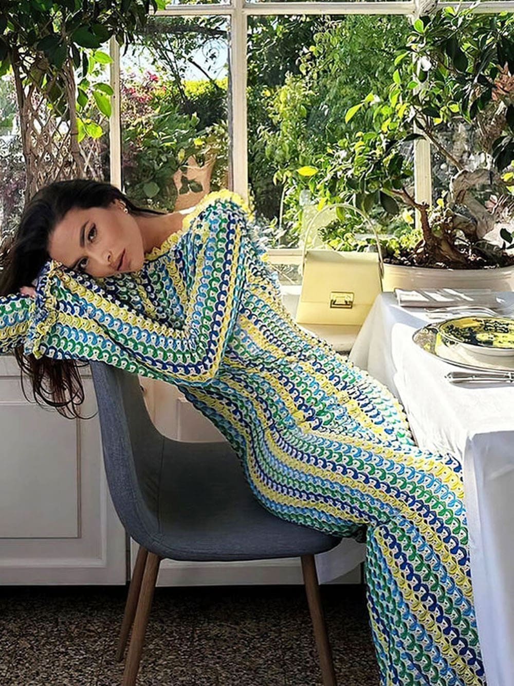 PONCE - LONG CROCHET RETRO SUMMER DRESS