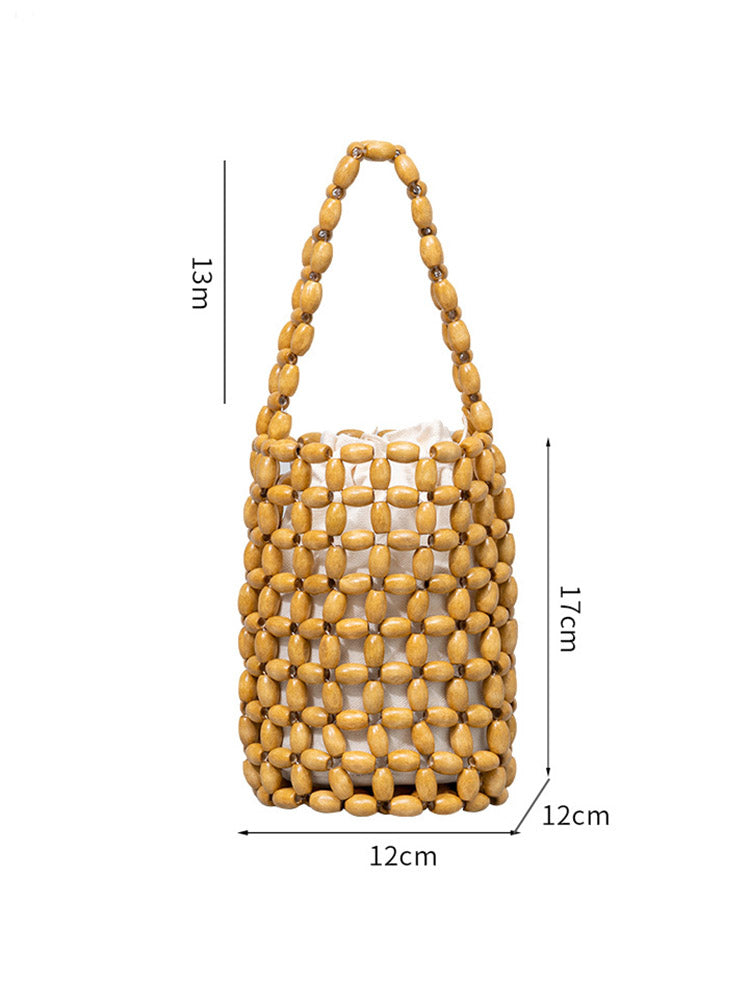 BOLSO VERANIEGO DE MADERA AHUECADO SOFISTICADO