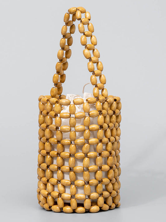 BOLSO VERANIEGO DE MADERA AHUECADO SOFISTICADO