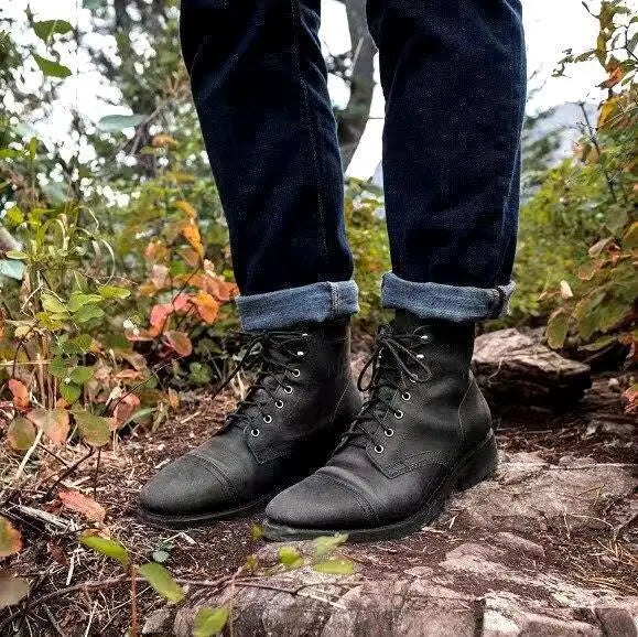 TOMASSO - LEATHER ANKLE BOOTS