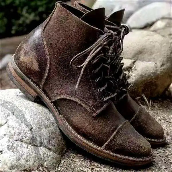 TOMASSO - LEATHER ANKLE BOOTS