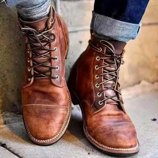 TOMASSO - LEATHER ANKLE BOOTS