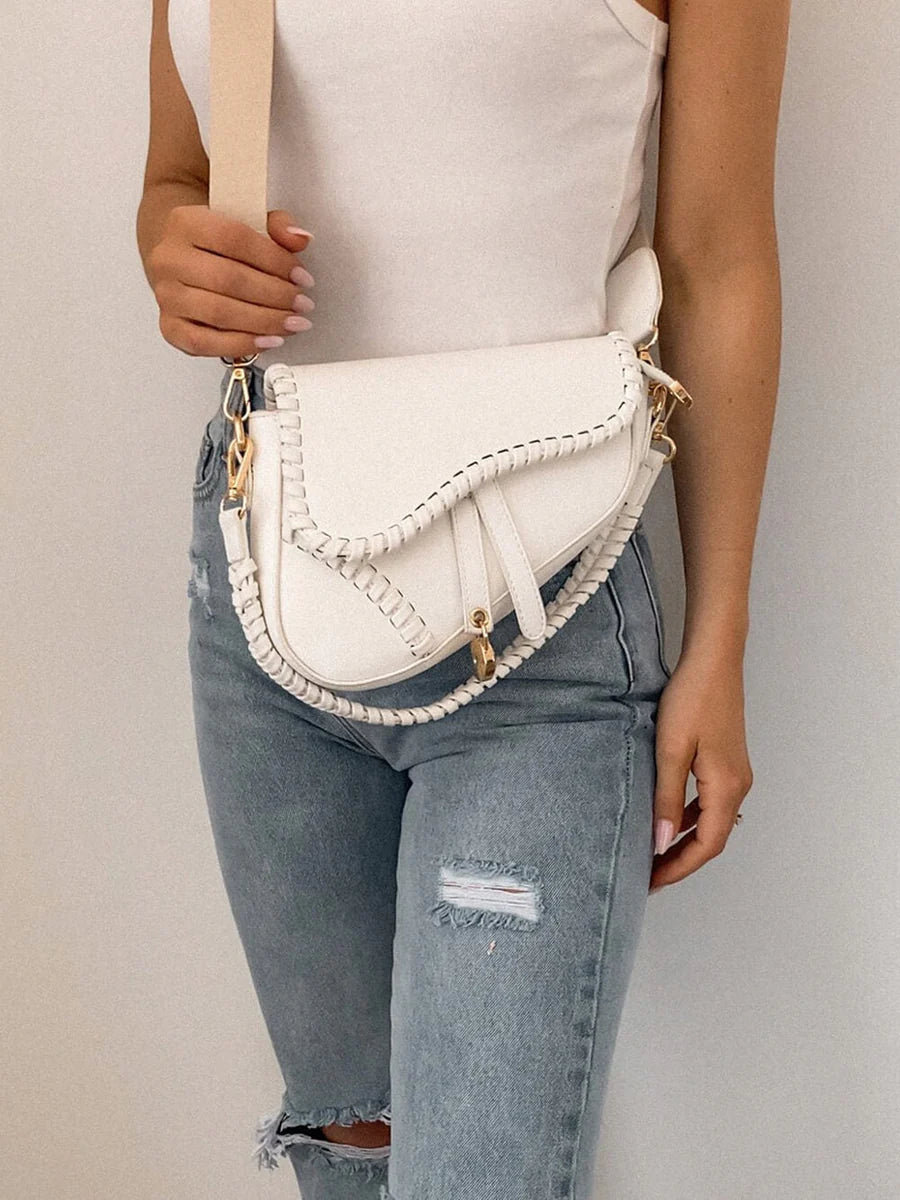 Bolso Bandolera "Dune" – Diseño Moderno con Detalle Trenzado