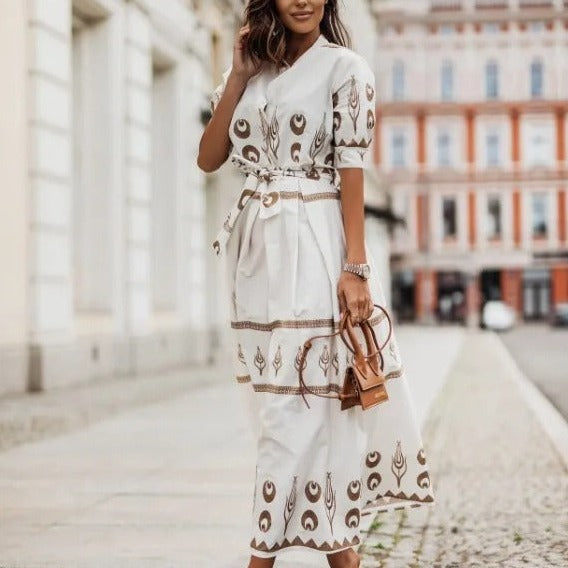 ROME - ULTIMA DRESS WITH UNIQUE PRINT