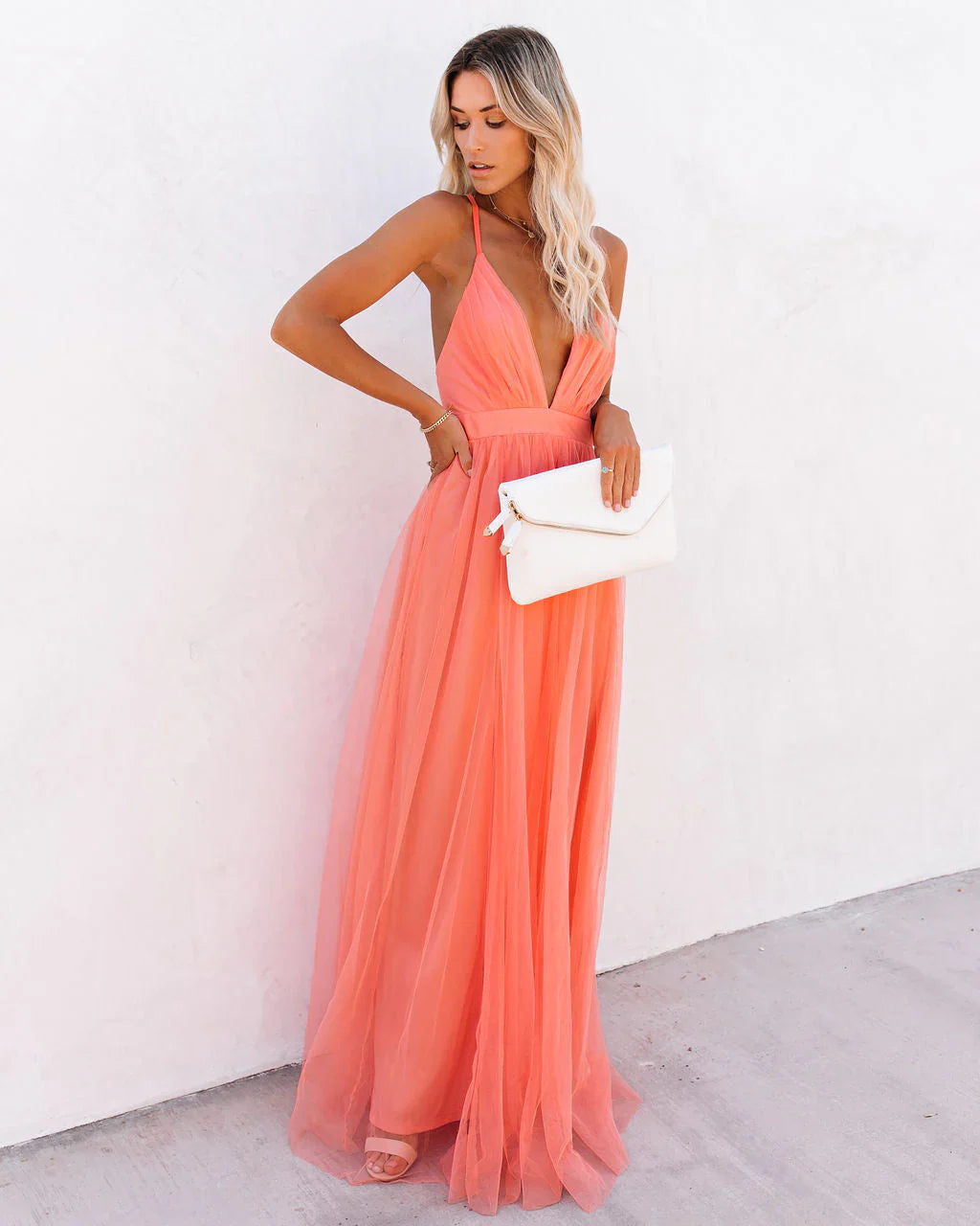 VESTIDO ETERNA APRICOT