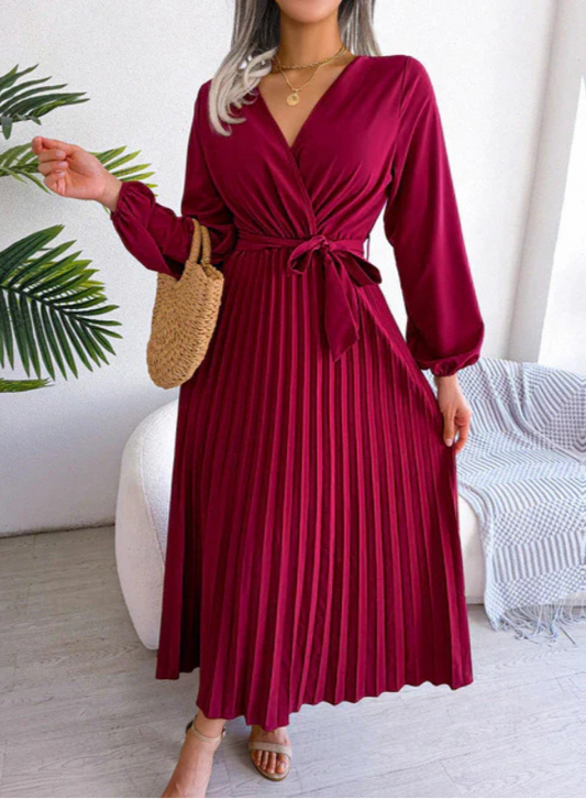 LAUREL| VESTIDO PLISADO FESTIVO