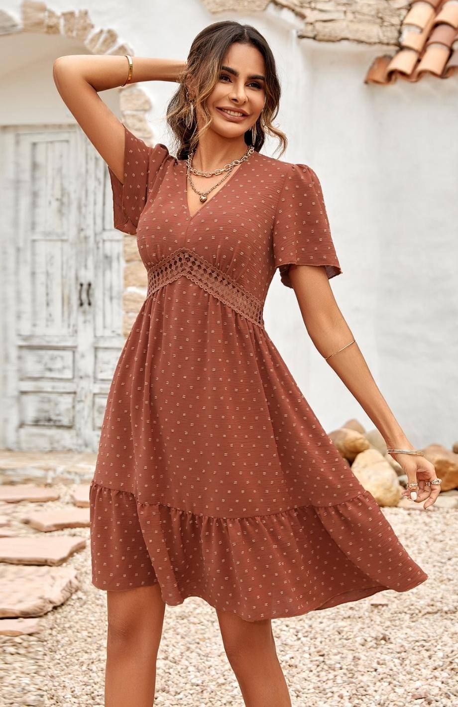 ISOBEL - VESTIDO BOHEMIO CON ESTILO CAMPESTRE