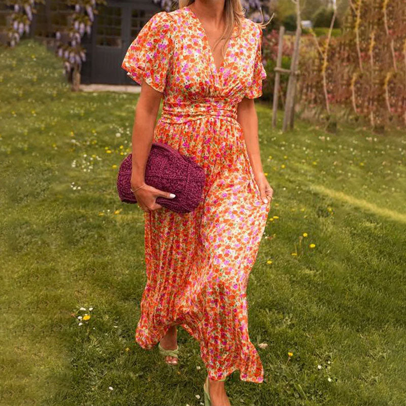 SIRENA - VESTIDO PRIMAVERAL CON ESCOTE EN V