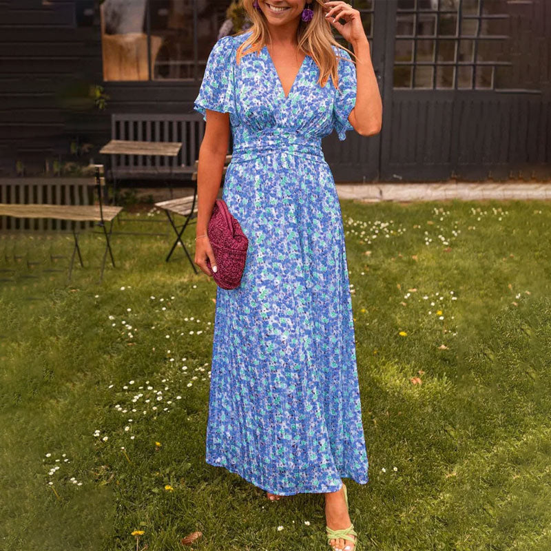 SIRENA - VESTIDO PRIMAVERAL CON ESCOTE EN V