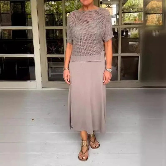 Amanda - Elegante completo due pezzi casual